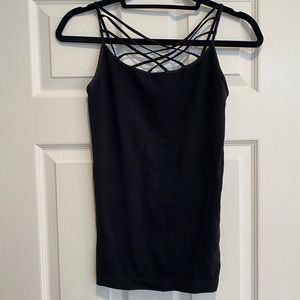 Black NikiBiki criss cross tank